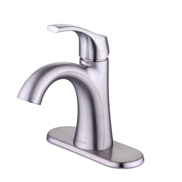 Arnette Single Handle Single Hole Bathroom Faucet in Brushed Nickel