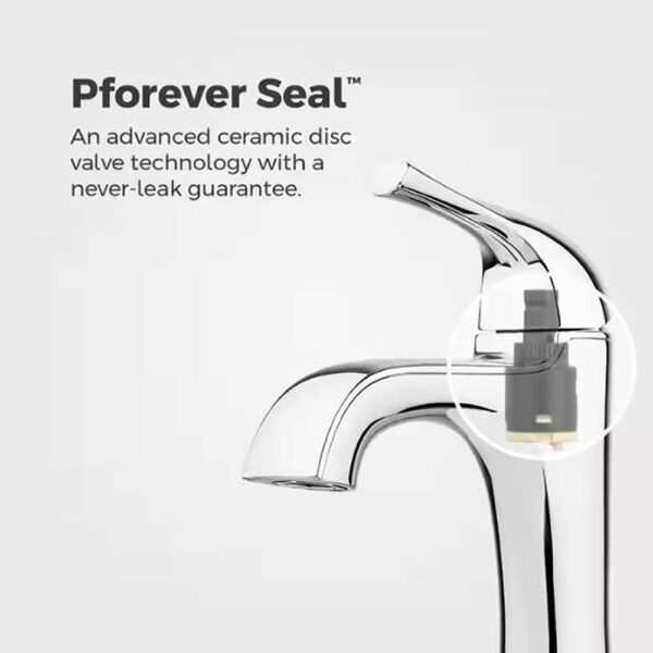 Ladera Single Handle Single Hole Bathroom Faucet in Polished Chrome